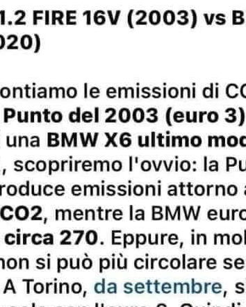 Fiat Punto del 2003 vs BMW X6