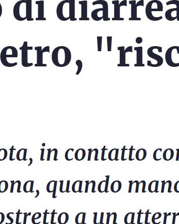 L’attacco di diarrea e il ritorno ad Atlanta