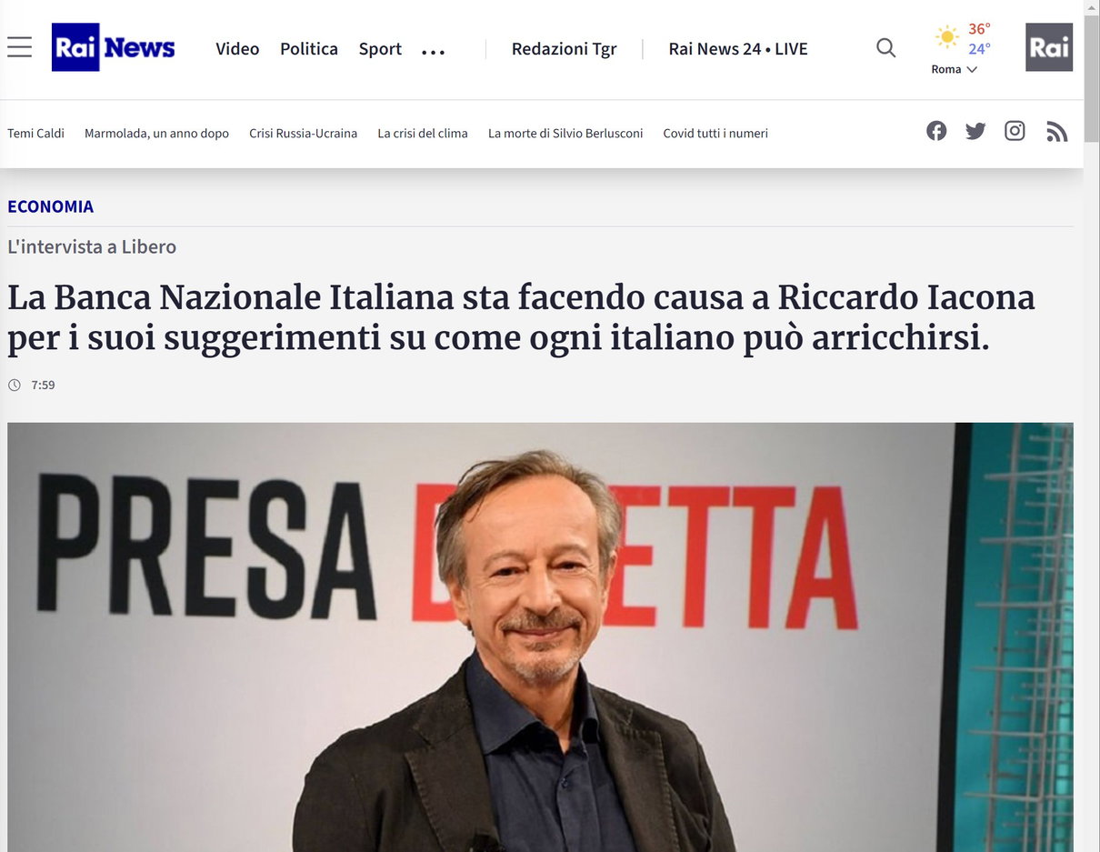Riccardo Iacona e la Banca Nazionale Italiana article-post