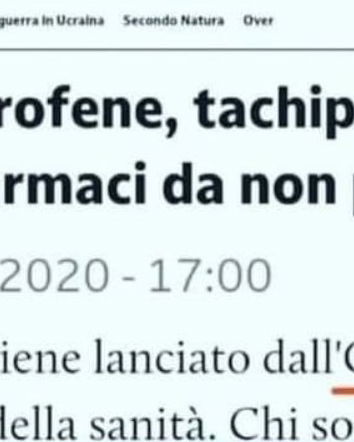 Vietato l’ibuprofene durante la pandemia?