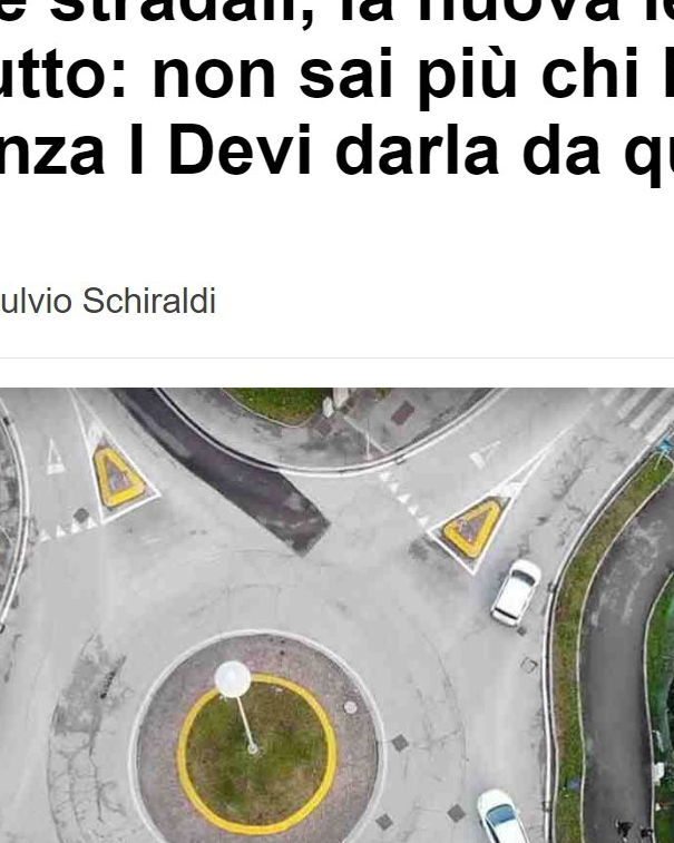 Le nuove regole per le rotonde article-post