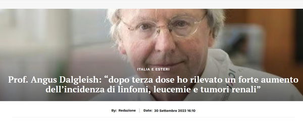 I conflitti d’interessi – L’oncologo Dalgleish