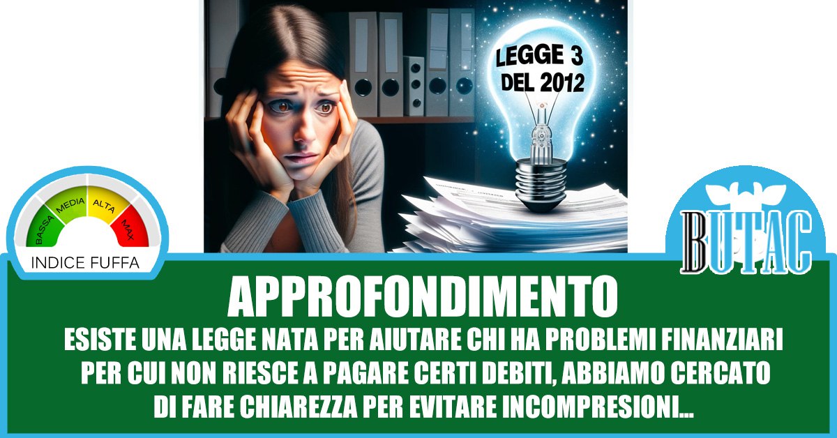 Liberati Dai Debiti Grazie Alla Legge 3 Del 2012 | Butac - Bufale Un ...