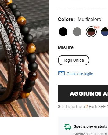 E-commerce e bracciali