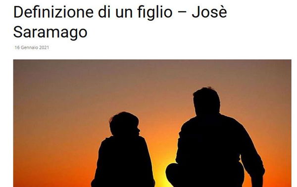 José Saramago e la definizione di un figlio