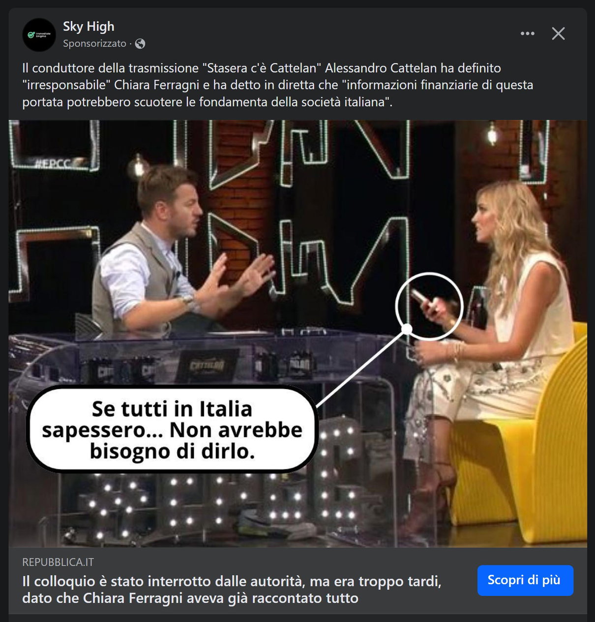 Facebook e le truffe sponsorizzate article-post