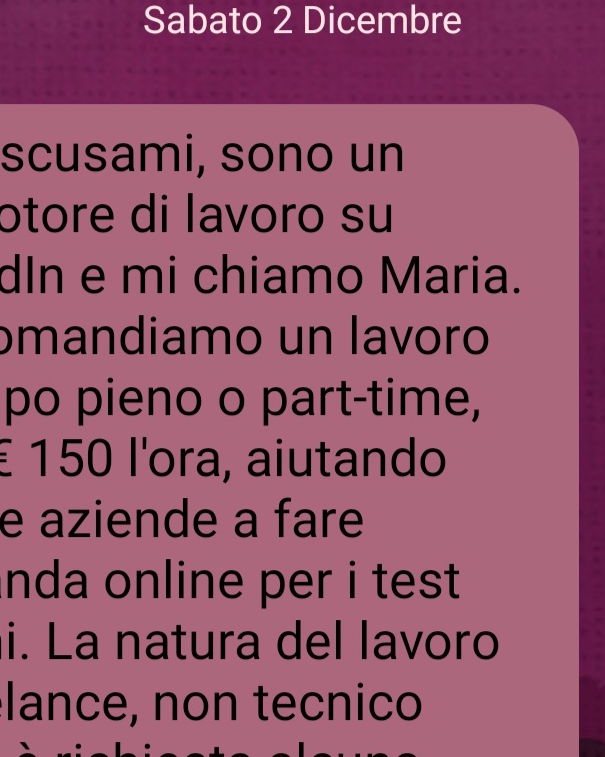 Le truffe dei “promotori su Linkedin” article-post