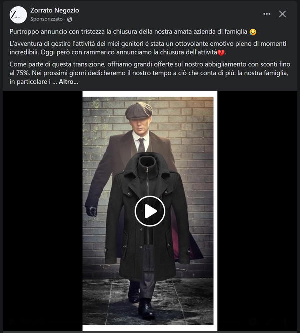 L’ennesima chiusura della nostra attività…