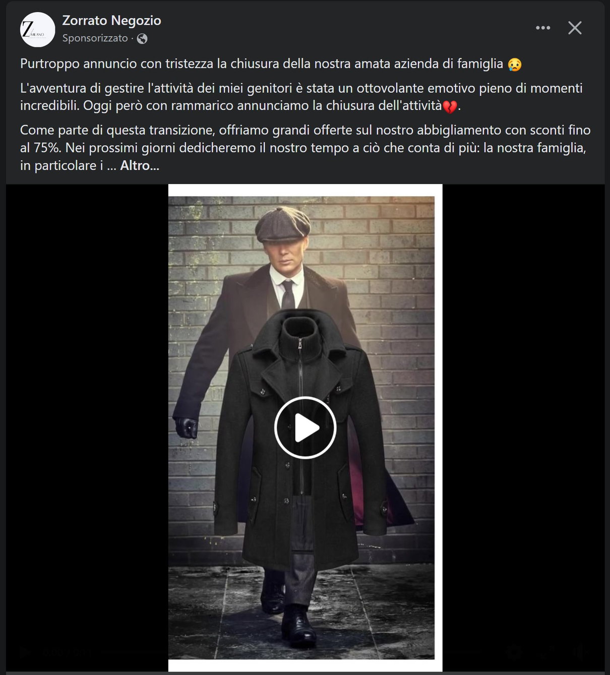 L’ennesima chiusura della nostra attività… article-post