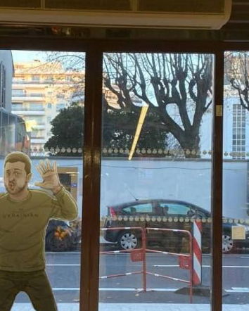 Franprix e Zelensky mendicante