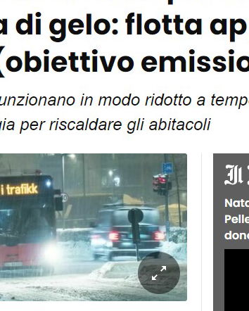 Gli autobus elettrici in Norvegia