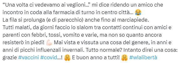 L’influenza “mai vista prima”