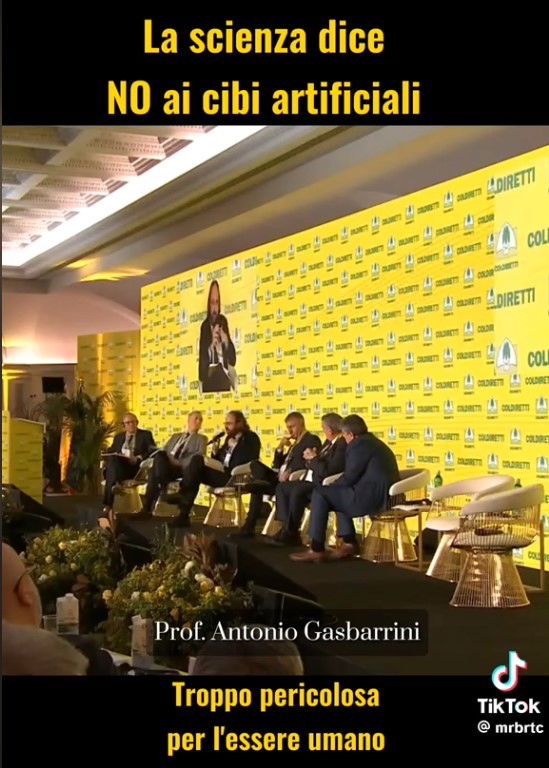 Il cibo sintetico e la disinformazione sistematica