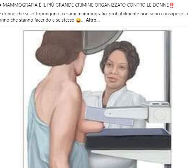 Mammografia e disinformazione criminale article-post