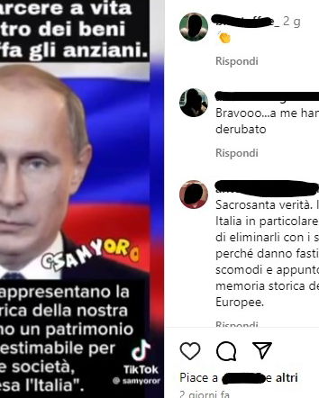 La propaganda filorussa e gli anziani