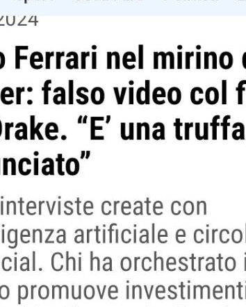 Il figlio del Drake, le truffe e il giornalismo