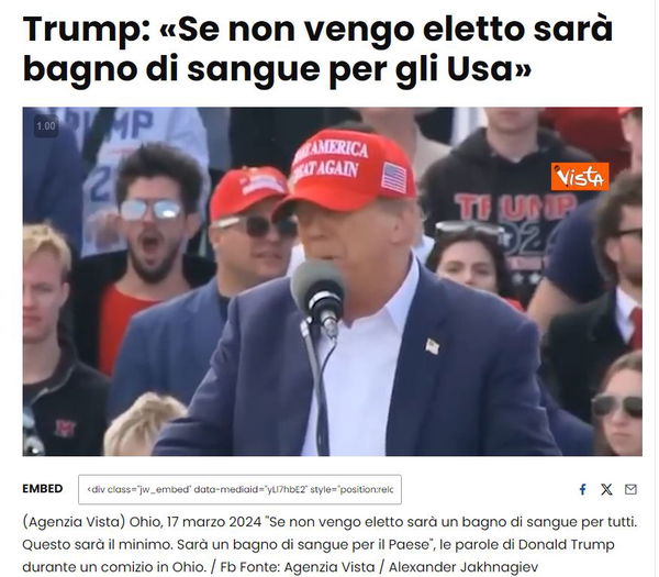 Trump, il bagno di sangue, ByoBlu e la contestualizzazione