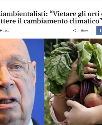 Il divieto di coltivare il proprio cibo
