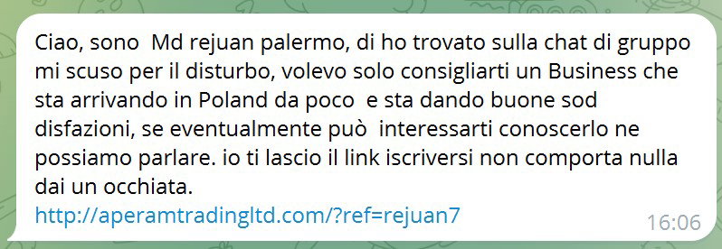 Ciao, ti ho trovato sulla chat di gruppo article-post