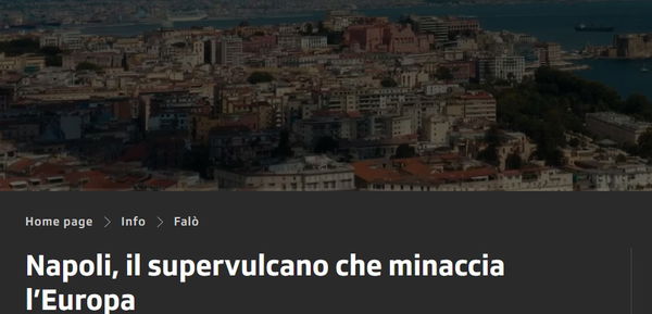 Il servizio della Tv Svizzera sui Campi Flegrei