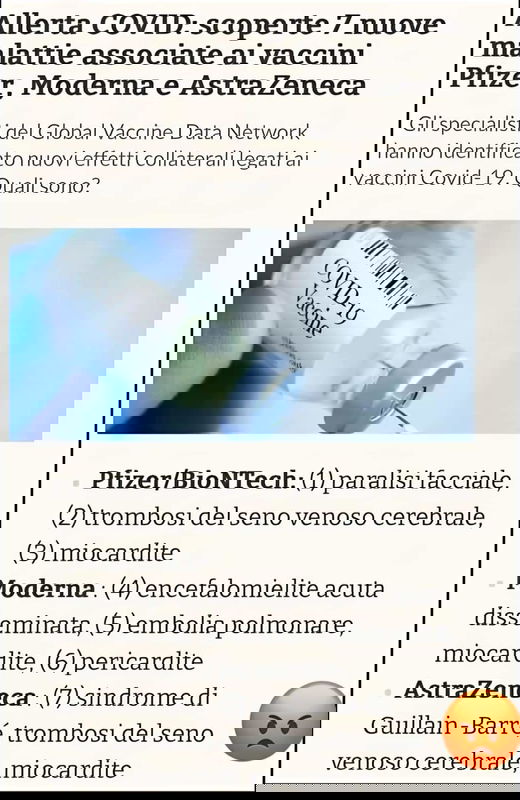 7 nuove malattie associate ai vaccini…