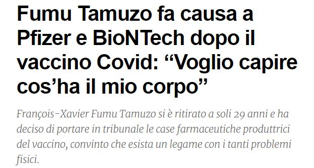 François-Xavier Fumu Tamuzo Vs Pfizer e BioNTech article-post