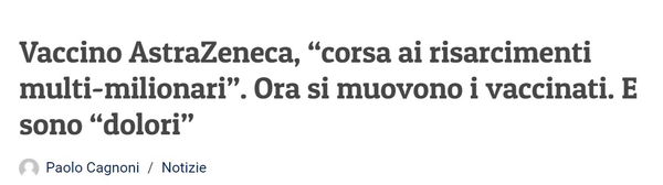 I risarcimenti AstraZeneca