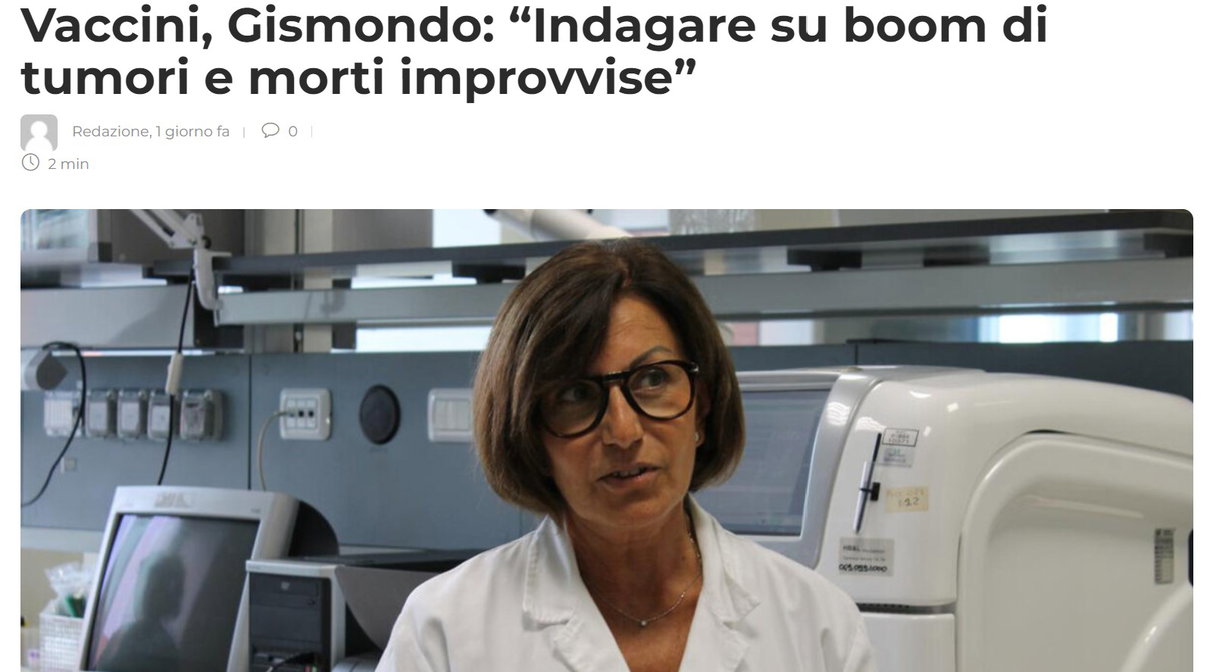 Il DNA nei vaccini, gli effetti avversi e la dottoressa Gismondo article-post