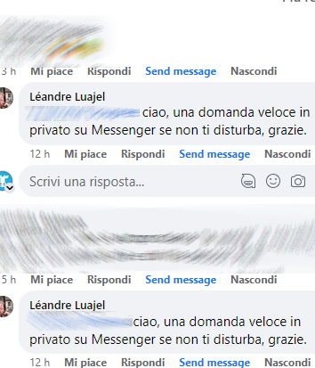 Ciao posso farti una domanda veloce?