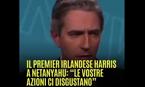 Il discorso di Simon Harris contro Netanayahu
