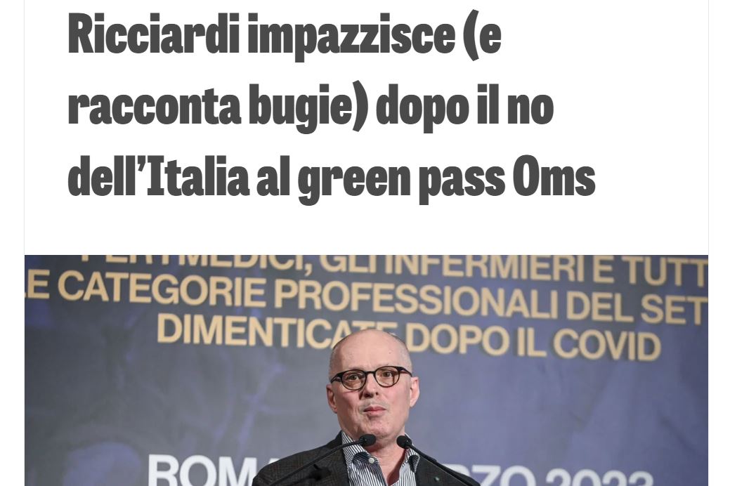 Il green pass universale e la post-verità article-post