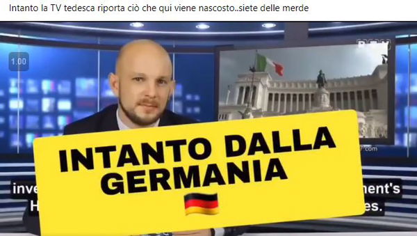 Speranza, la “TV tedesca” e il complottismo mondiale