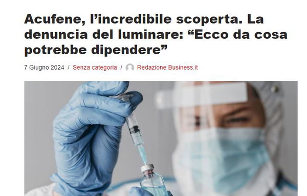 Acufene e vaccini, nessuna correlazione