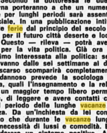 La memoria corta dei nostalgici