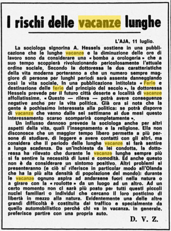 La memoria corta dei nostalgici