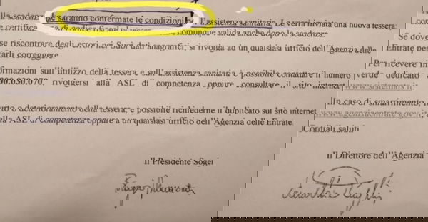 Tessera sanitaria e Agenda 2030