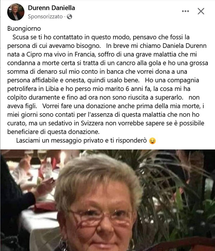Soffro di una grave malattia… article-post
