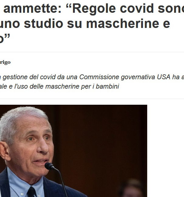 Anthony Fauci e la scelta delle parole article-post