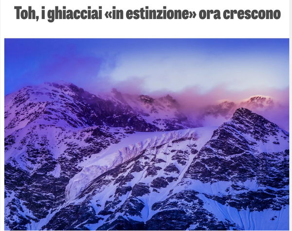I ghiacciai, la neve e il negazionismo climatico