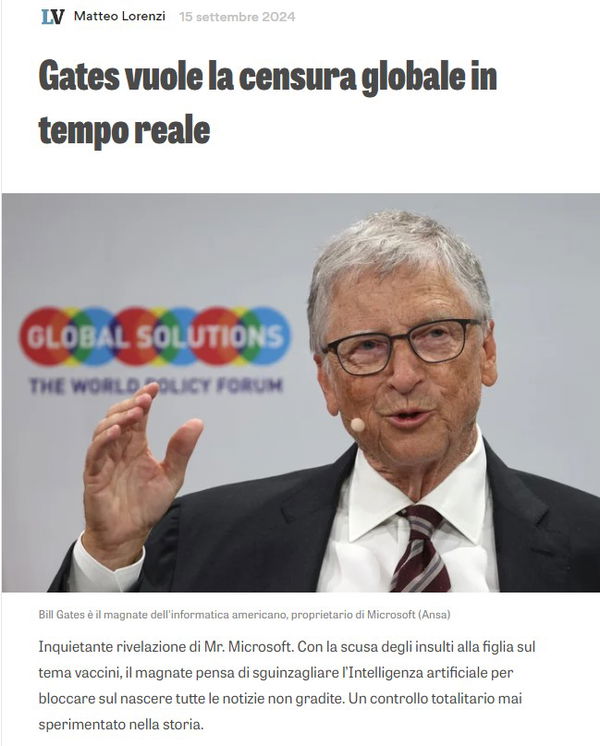 Gates, l’IA e la censura in tempo reale