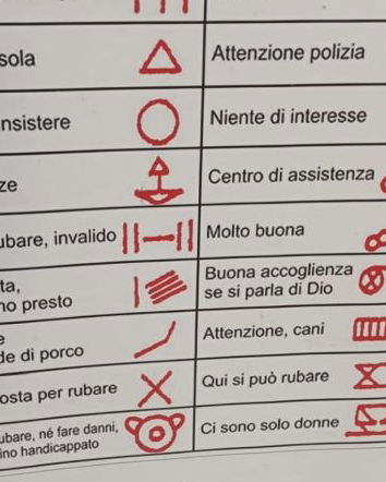 La pubblicità col “codice degli zingari”