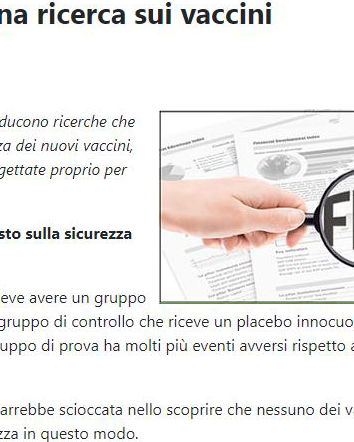 Luogocomune e le fonti sui vaccini