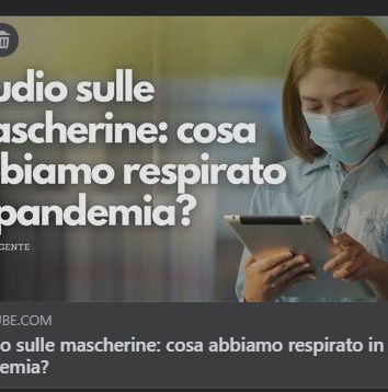 Lo studio spagnolo sulle mascherine