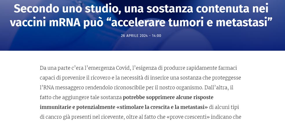 La differenza tra studi e revisioni – I vaccini mRNA e il cancro article-post