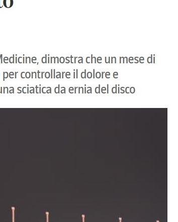 “Uno studio ha scoperto”: l’agopuntura…