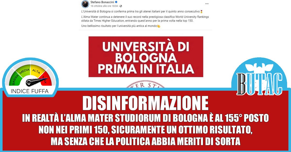 L’Università di Bologna e Stefano Bonaccini