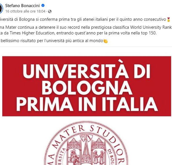 L’Università di Bologna e Stefano Bonaccini article-post