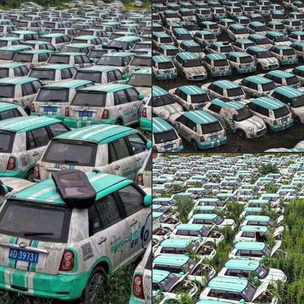 Un altro cimitero di auto elettriche…