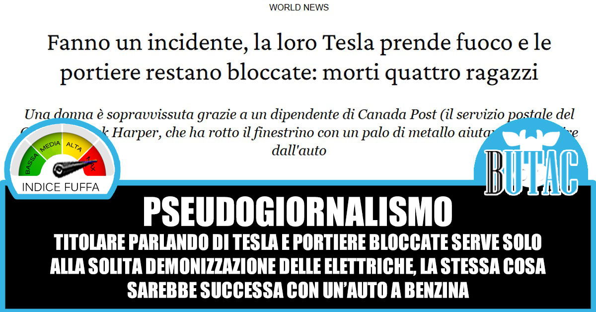 L’incidente con la Tesla e le portiere bloccate