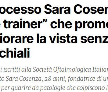 Migliorare la vista senza occhiali?